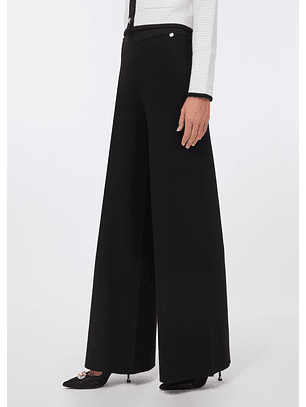 Calças Pantalonas Malha em Preto - LIU JO 