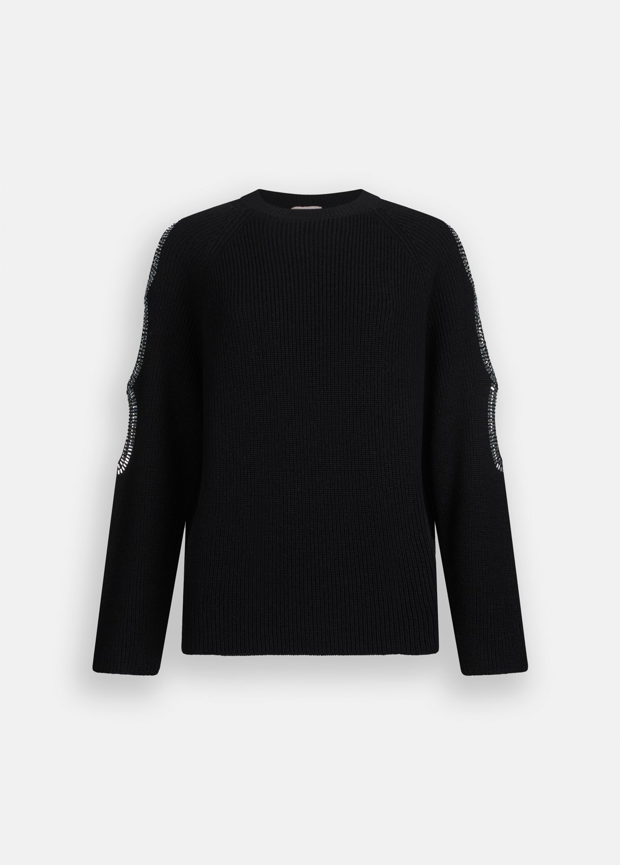 Camisola Oversized Malha Preta com Strass - LIU JO  5