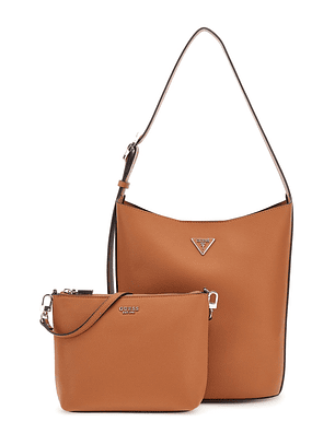 Mala Bucket de Ombro MERIDIAN II Camel - Guess
