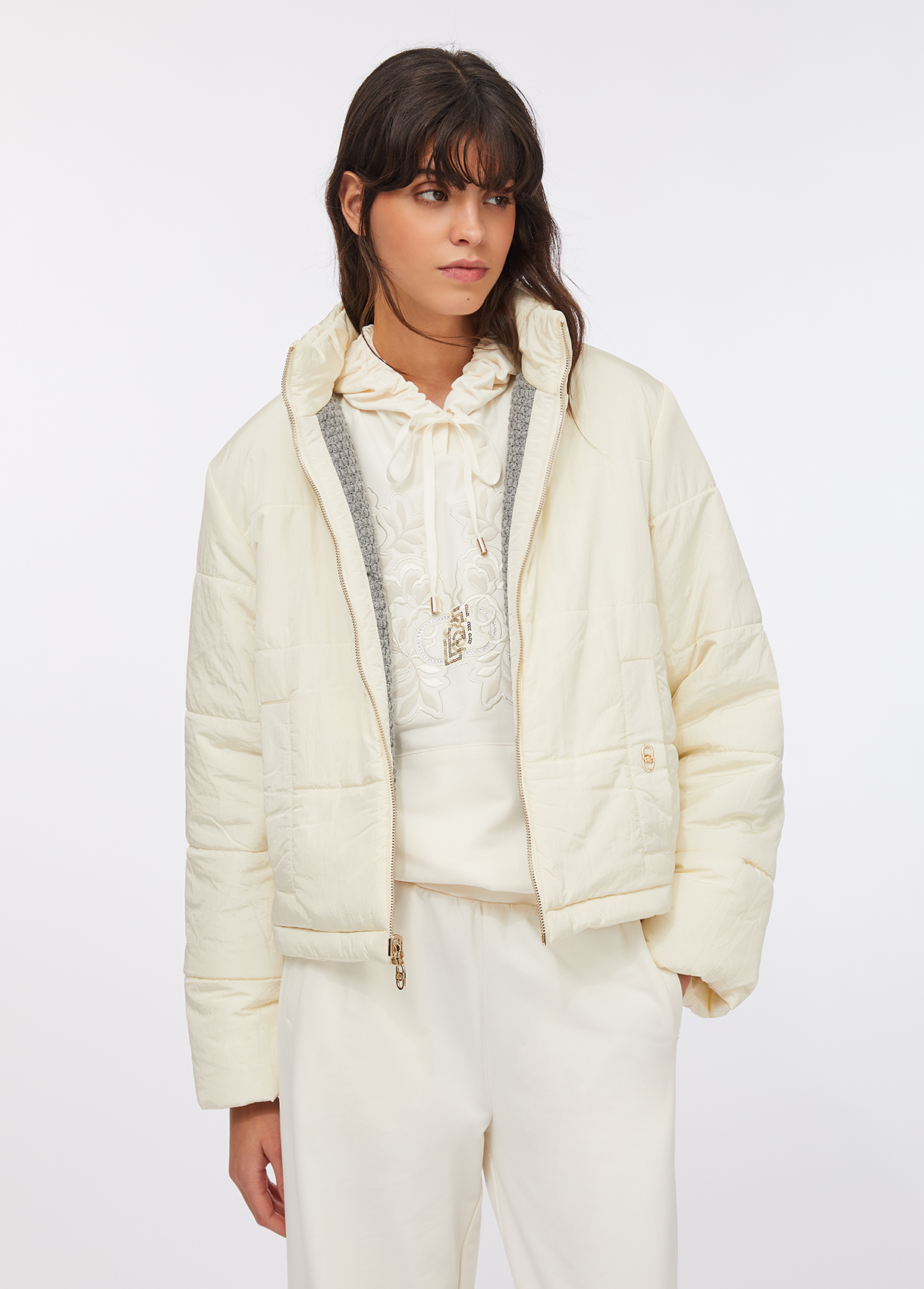 Casaco Reversível em Cinza e Branco - LIU JO  2