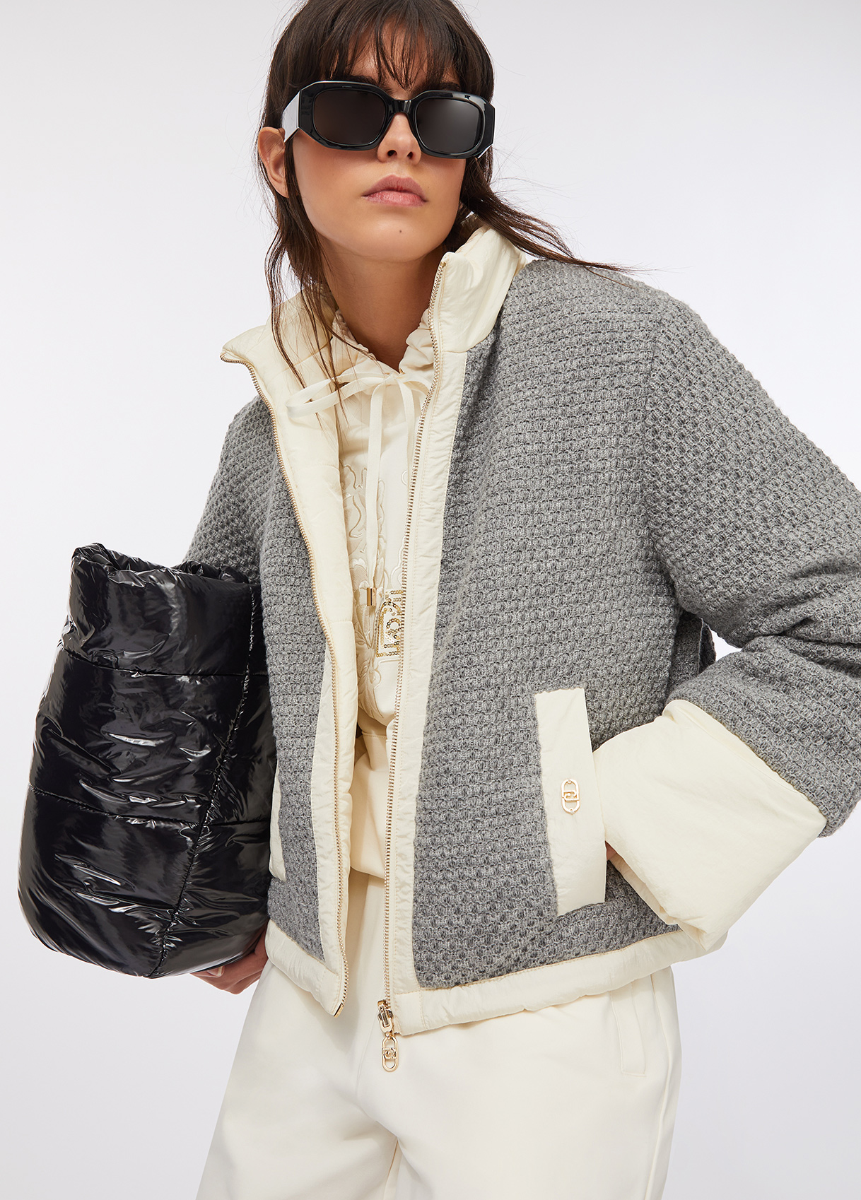 Casaco Reversível em Cinza e Branco - LIU JO  3