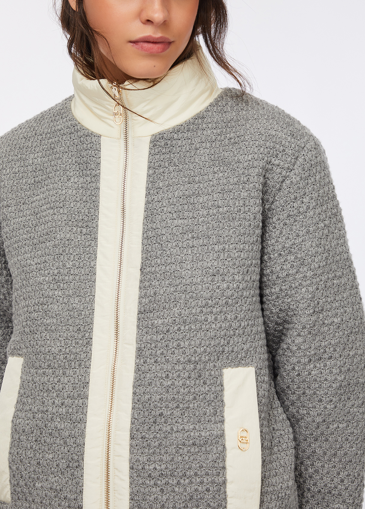 Casaco Reversível em Cinza e Branco - LIU JO  4