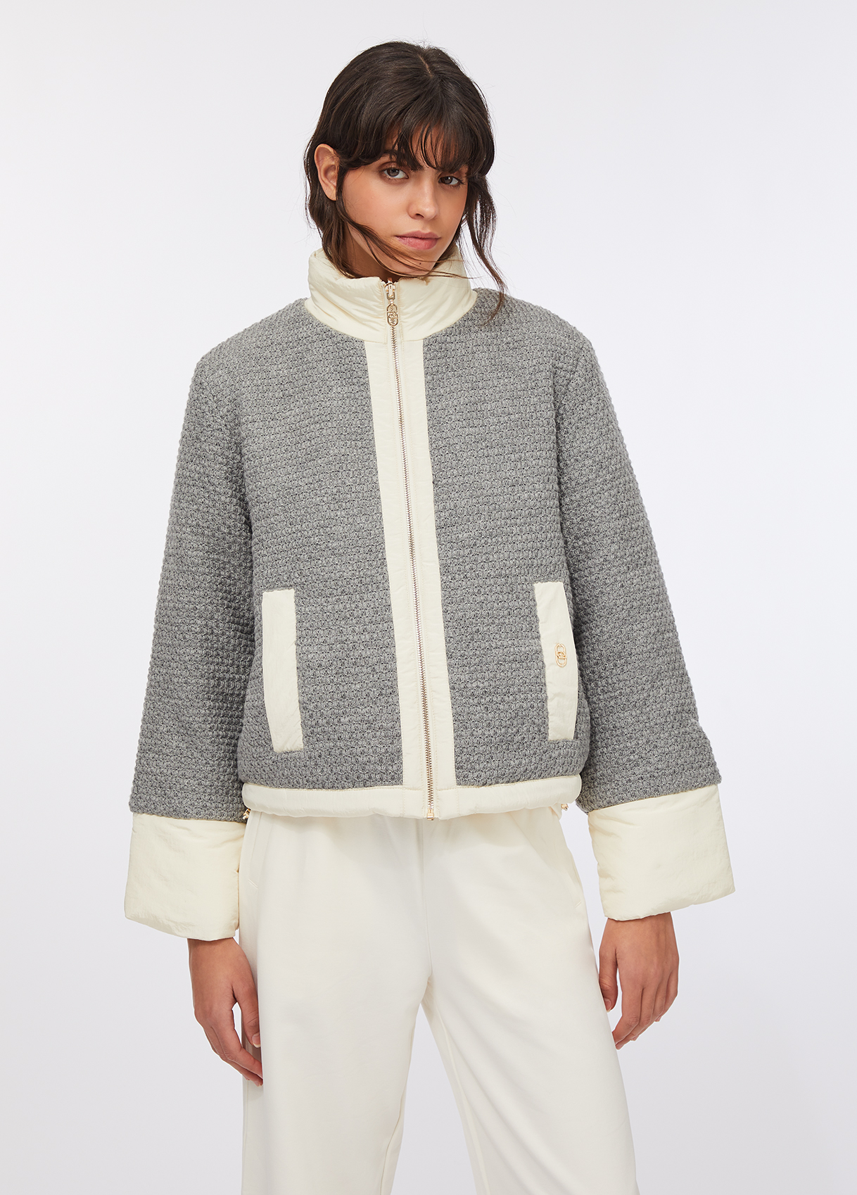 Casaco Reversível em Cinza e Branco - LIU JO  1