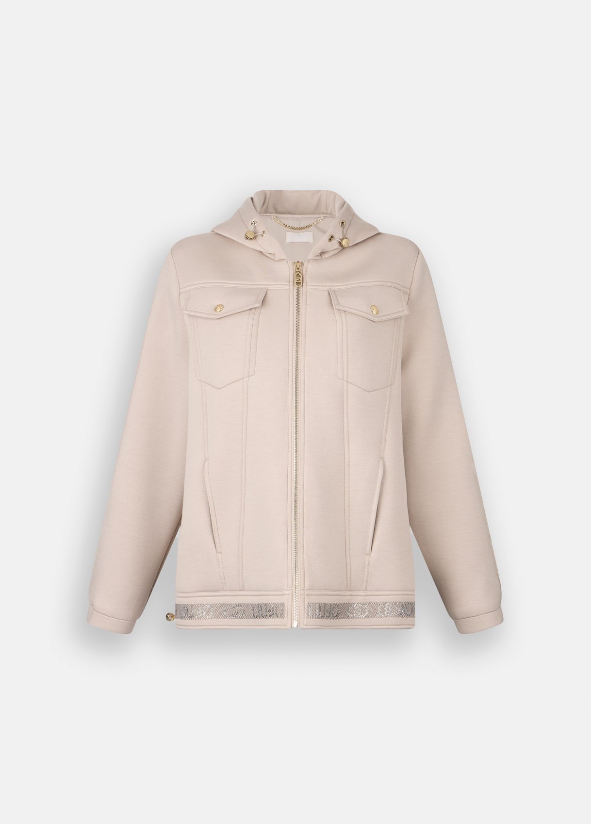 Casaco Bege em Scuba com Nylon - LIU JO  6