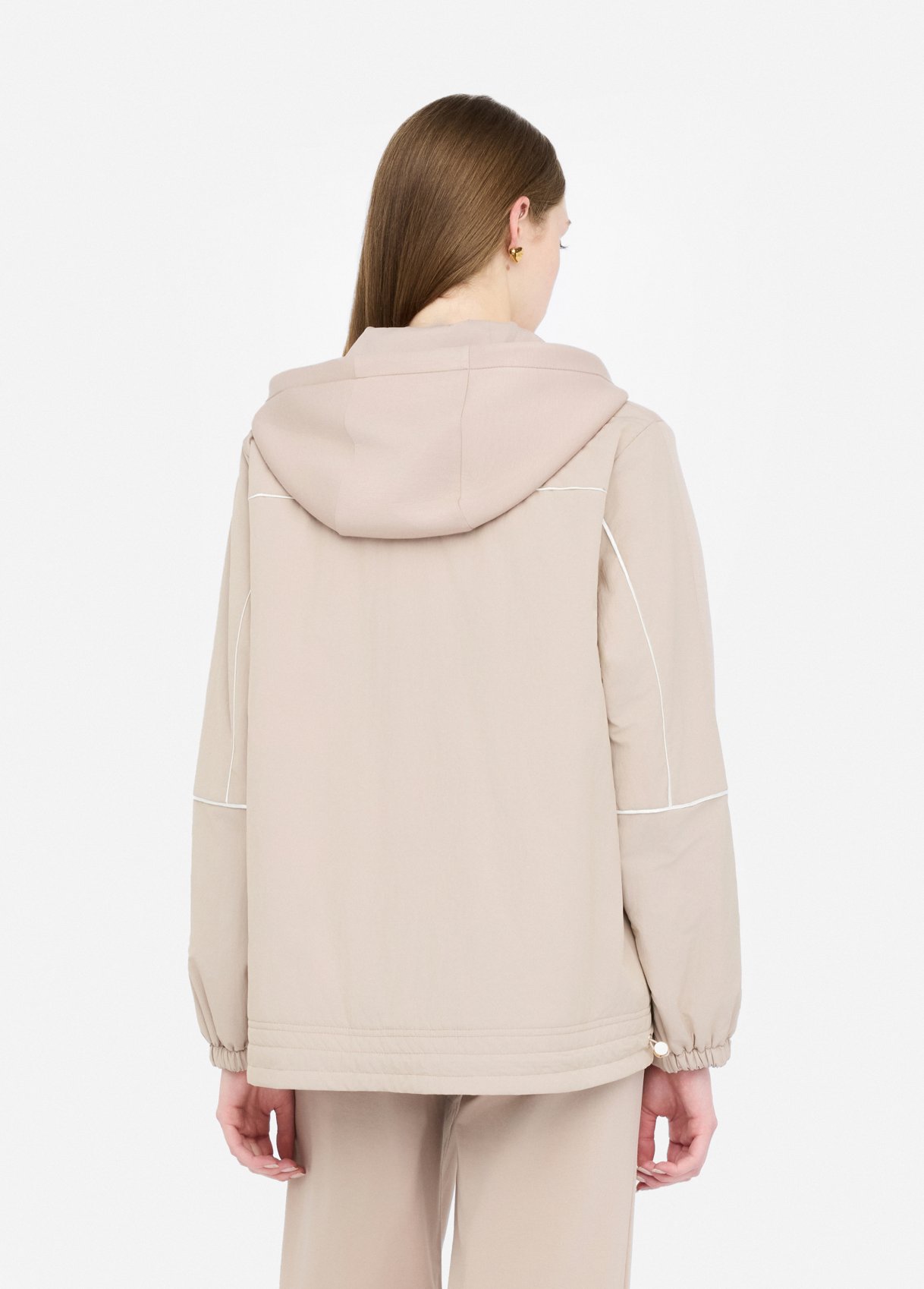 Casaco Bege em Scuba com Nylon - LIU JO  3