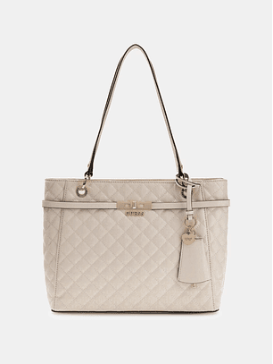 Mala de Ombro Logo Laminado IDRA Creme - Guess 
