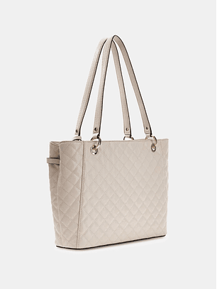 Mala de Ombro Logo Laminado IDRA Creme - Guess 