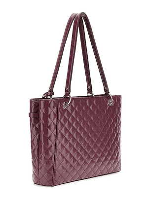 Mala de Ombro Logo Laminado IDRA Bordeaux - Guess