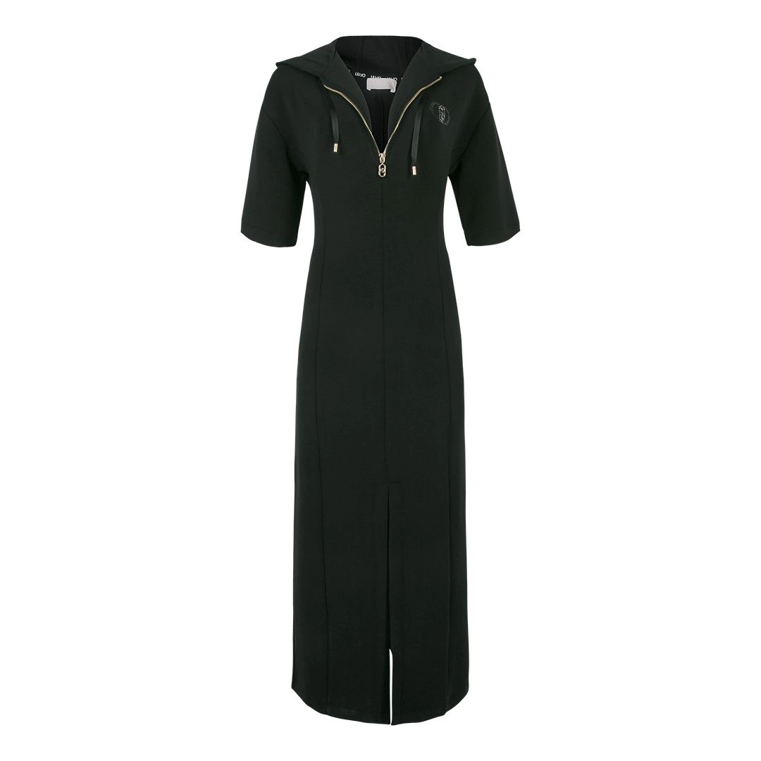 Vestido Comprido em Scuba Preto  - LIU JO  1