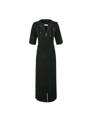 Vestido Comprido em Scuba Preto  - LIU JO 