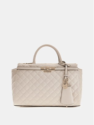 Mala de Mão Grande Logo Laminado IDRA Creme - Guess 