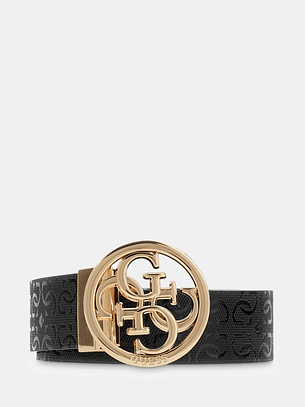 Cinto Reversível IDRA Preto e Bordeaux - Guess 