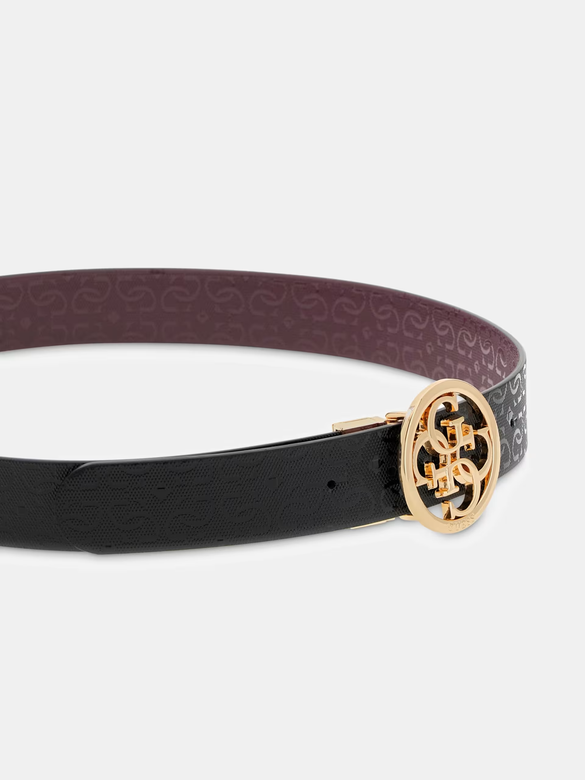 Cinto Reversível IDRA Preto e Bordeaux - Guess  2