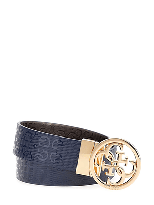 Cinto Reversível IDRA Azul e Chumbo - Guess