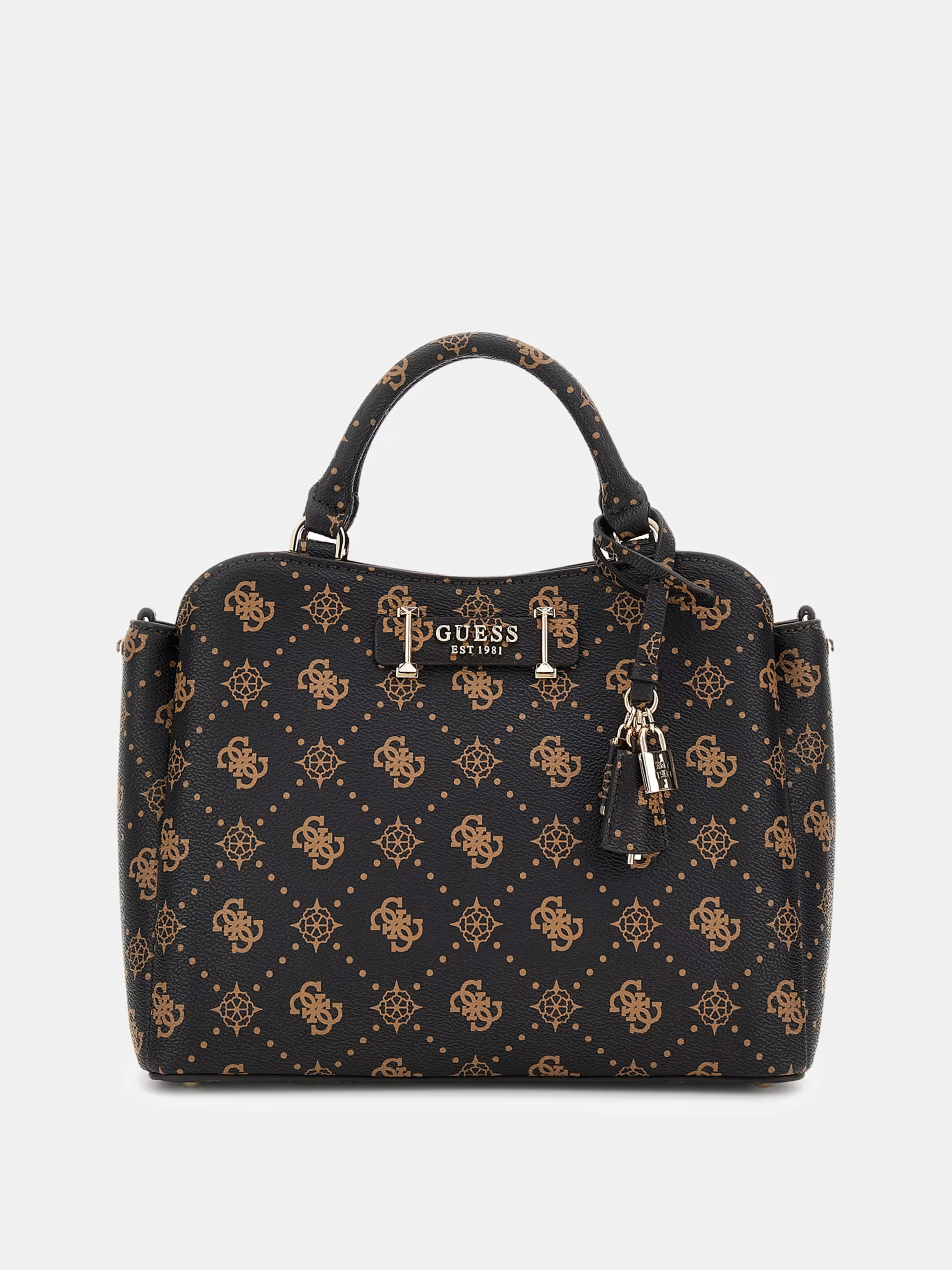 Mala de Mão SILIA Logo Castanho - Guess  1