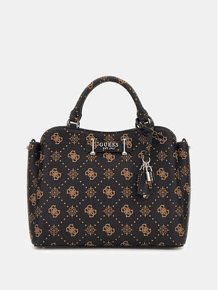 Mala de Mão SILIA Logo Castanho - Guess 