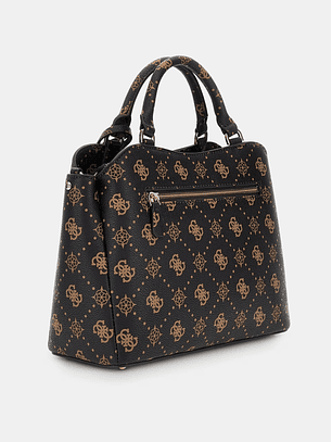 Mala de Mão SILIA Logo Castanho - Guess 