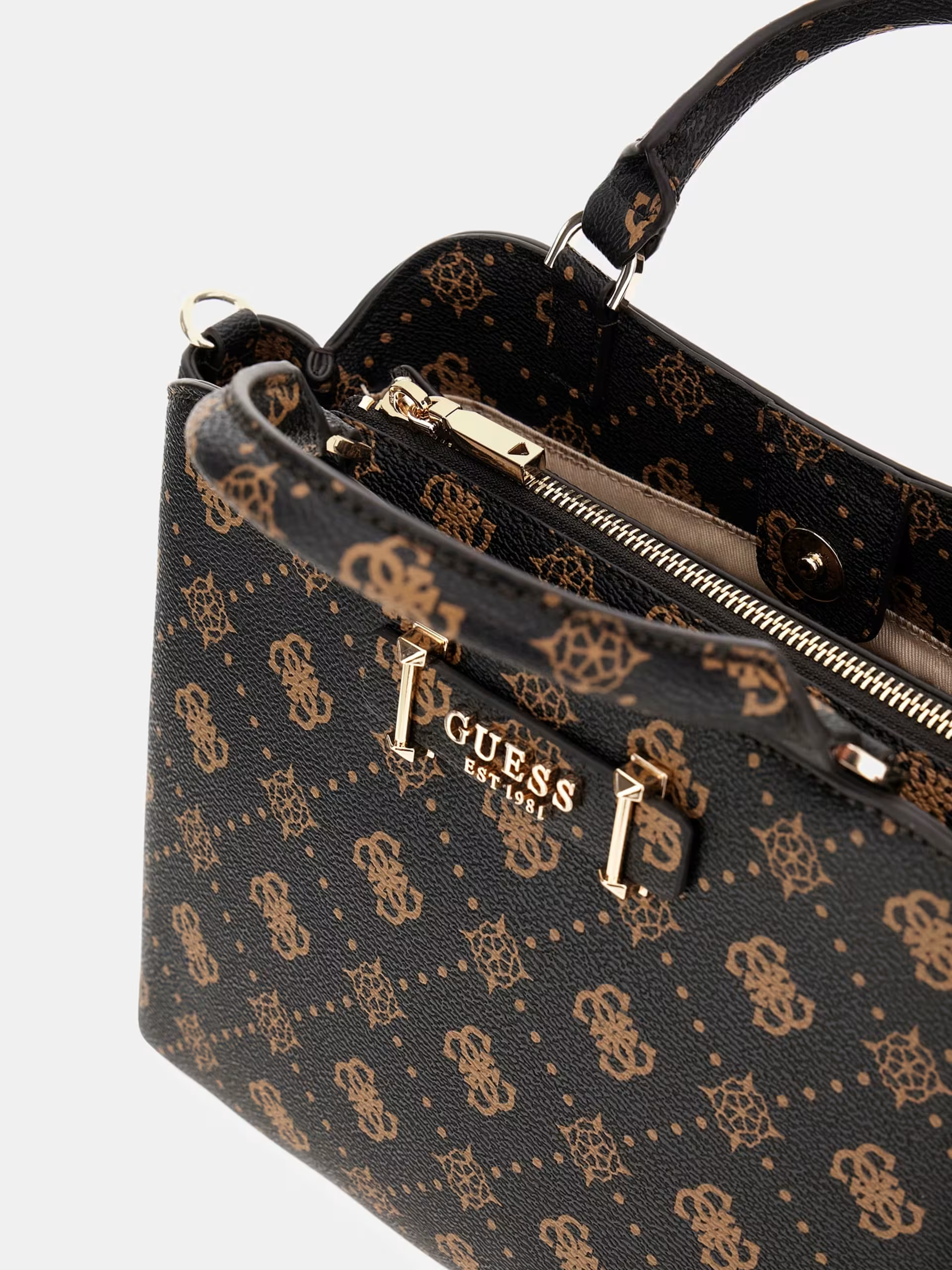 Mala de Mão SILIA Logo Castanho - Guess  3