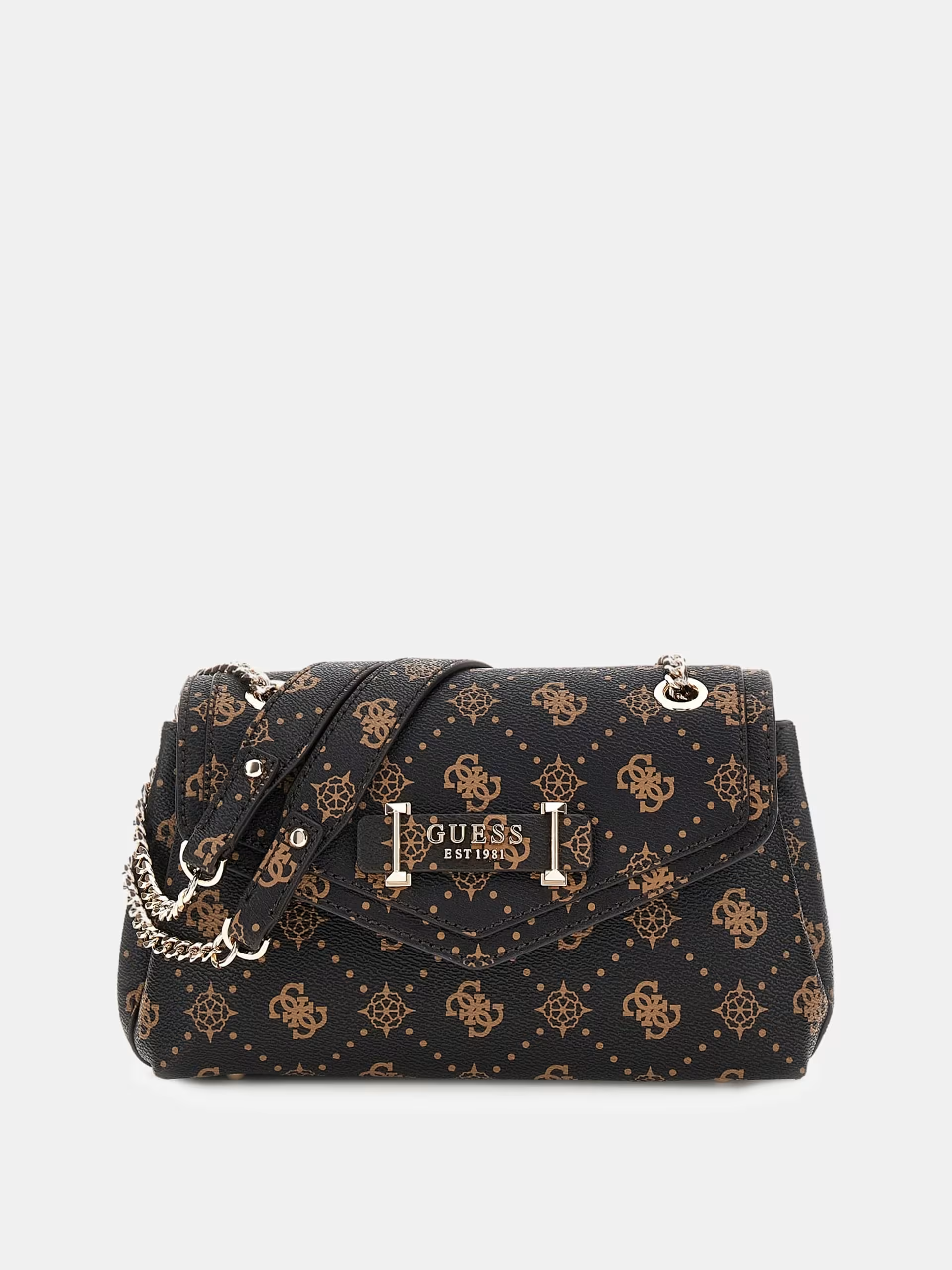 Crossbody SILIA  Logo Castanho - Guess  1