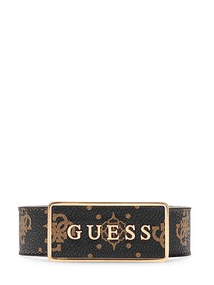 Cinto Logo Castanho SILIA - Guess  