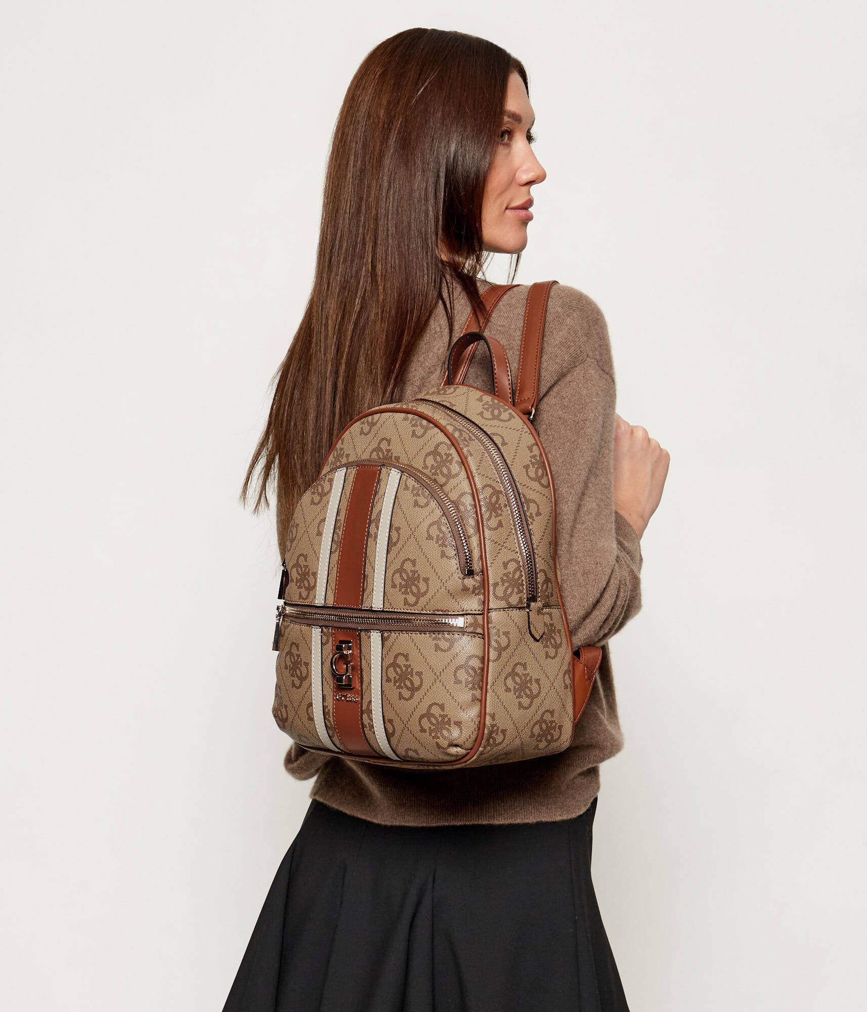 Mochila ERENIA Logo Bege - Guess 3