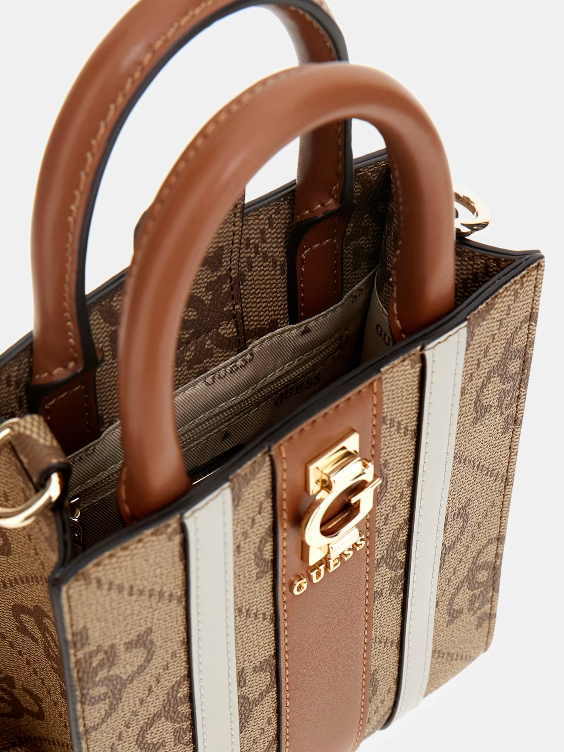 Mini Crossbody ERENIA Logo Bege - Guess 5