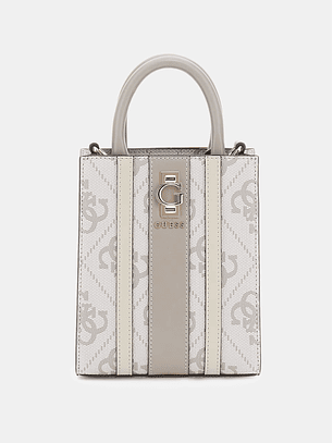 Mini Crossbody ERENIA Logo Cinza - Guess