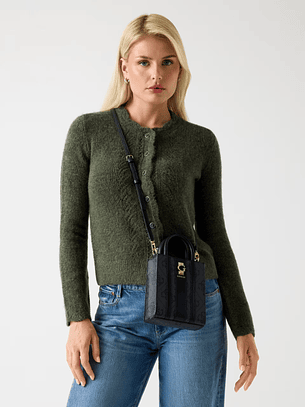 Mini Crossbody ERENIA Logo Preto - Guess