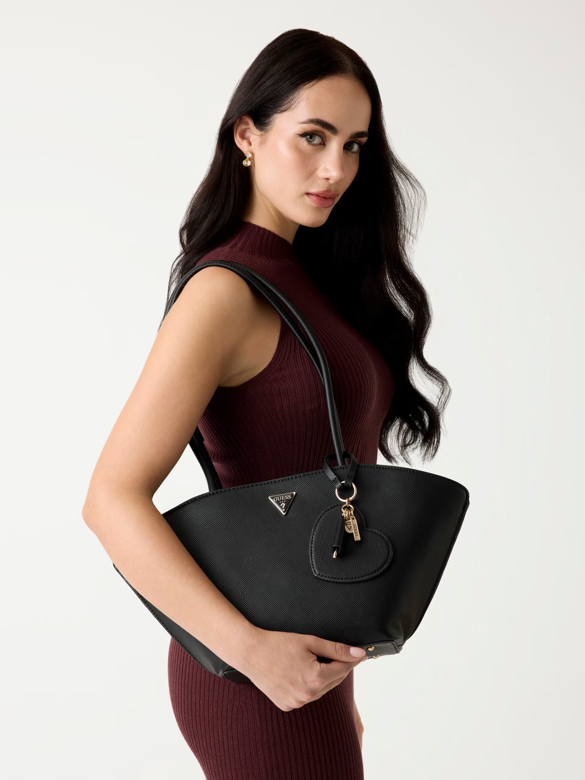 Mala de Ombro BOLENA Preta - Guess 3