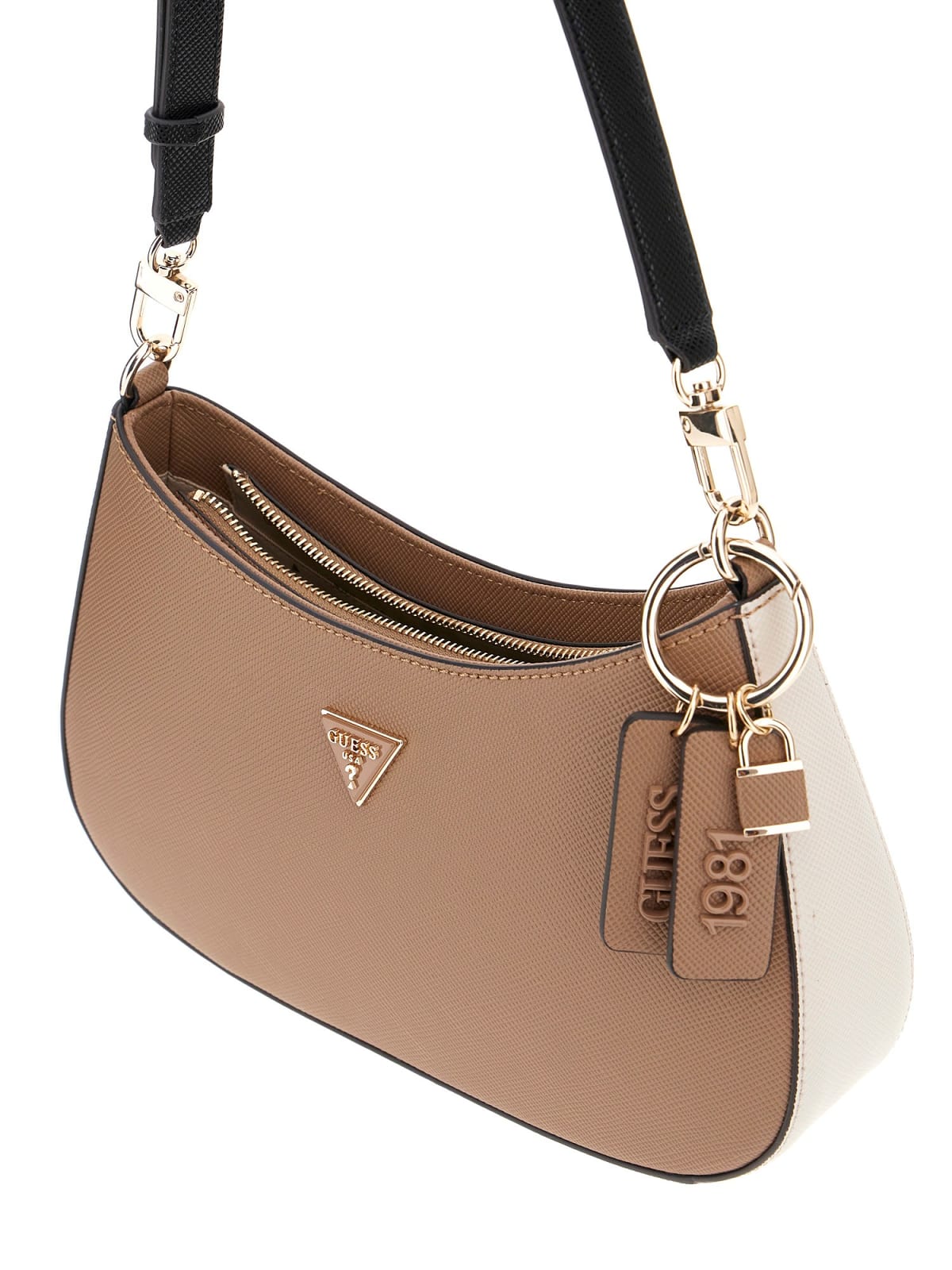 Mala de Ombro Baguette NOELLE II Tricolor Bege - Guess  4