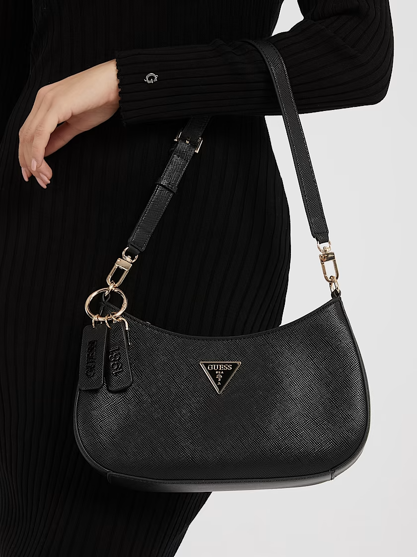  Mala de Ombro Baguette NOELLE Preto - Guess  3