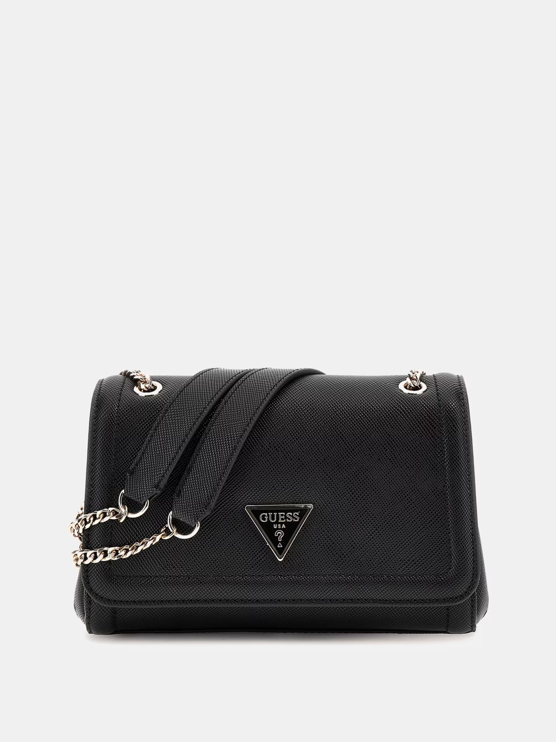 Crossbody/Mala de Ombro com Aba Noelle Preto - Guess  1