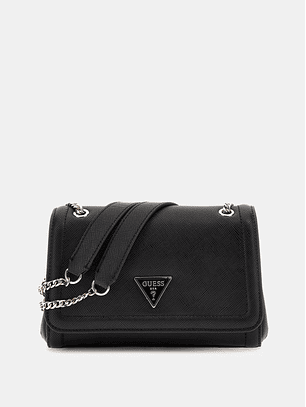 Crossbody/Mala de Ombro com Aba Noelle Preto - Guess 
