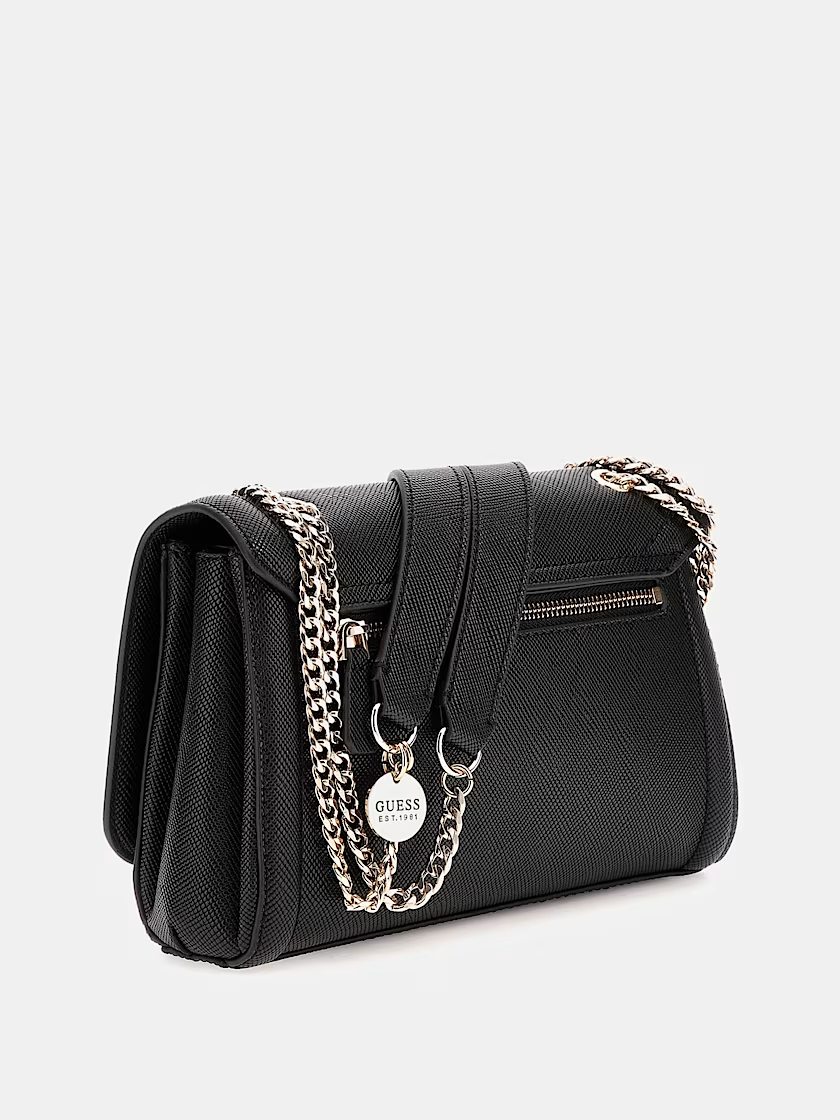 Crossbody/Mala de Ombro com Aba Noelle Preto - Guess  3
