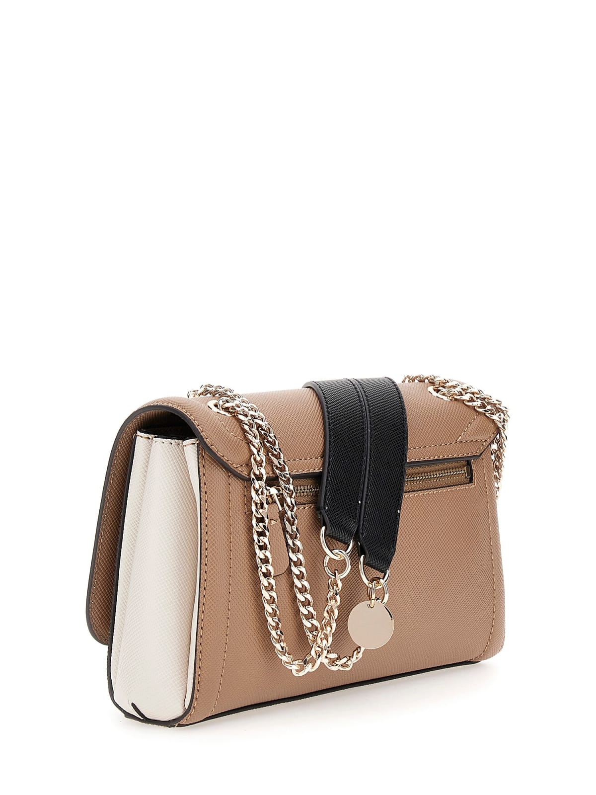 Crossbody/Mala de Ombro com Aba Noelle Tricolor Bege - Guess 2