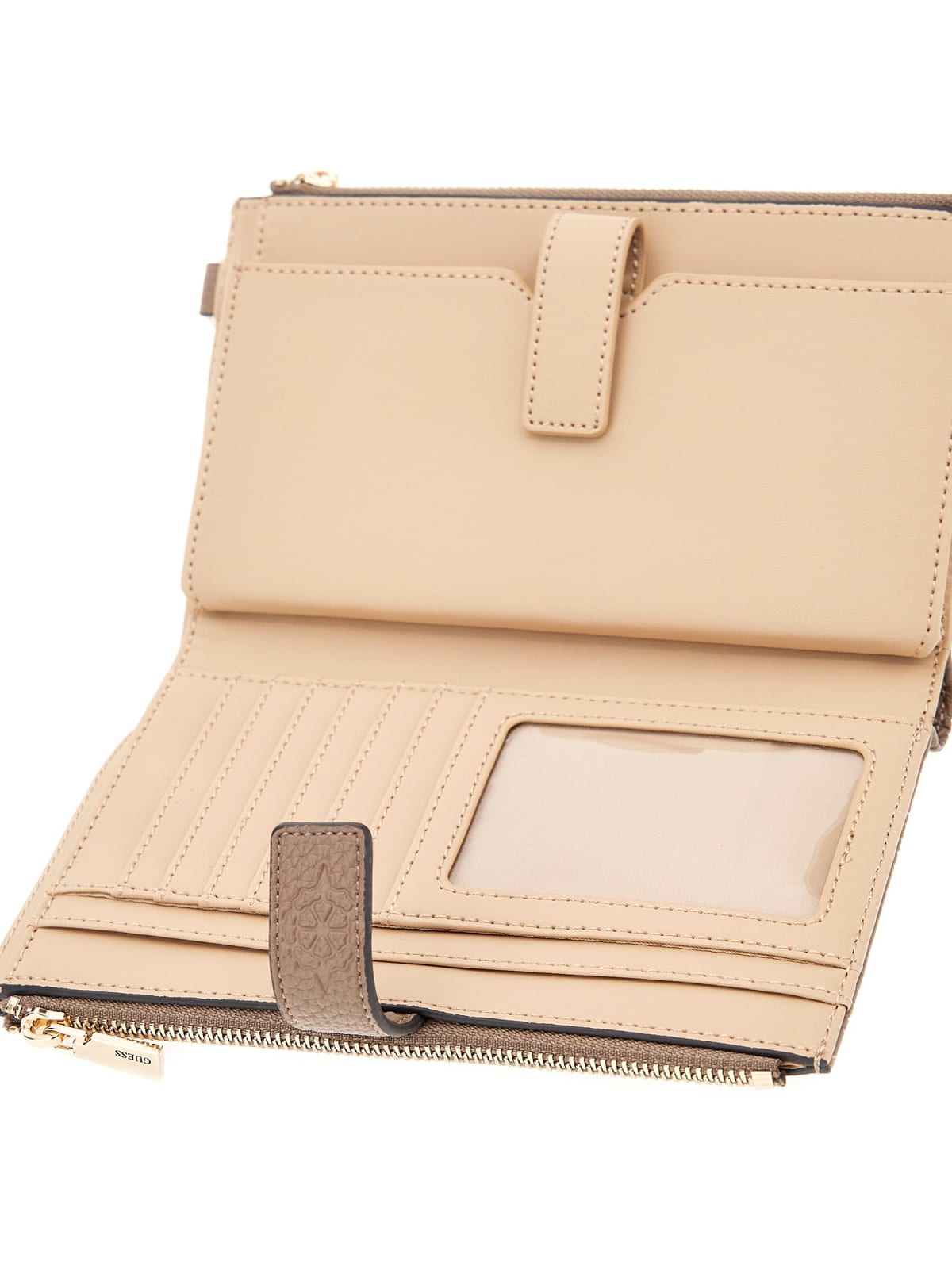 Carteira com Compartimento para Telemóvel CRESIDIA Taupe - Guess  3