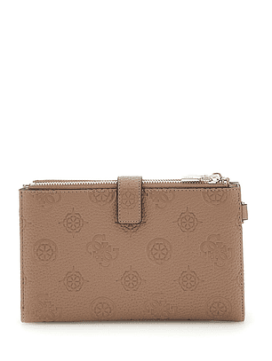 Carteira com Compartimento para Telemóvel CRESIDIA Taupe - Guess 