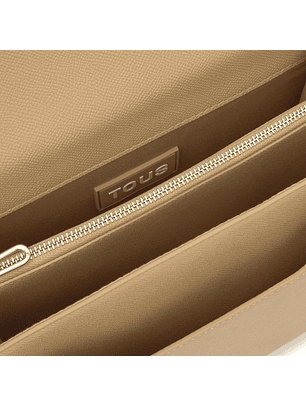 Crossbody/Mala de Ombro Audree Brenda Areia - Tous 