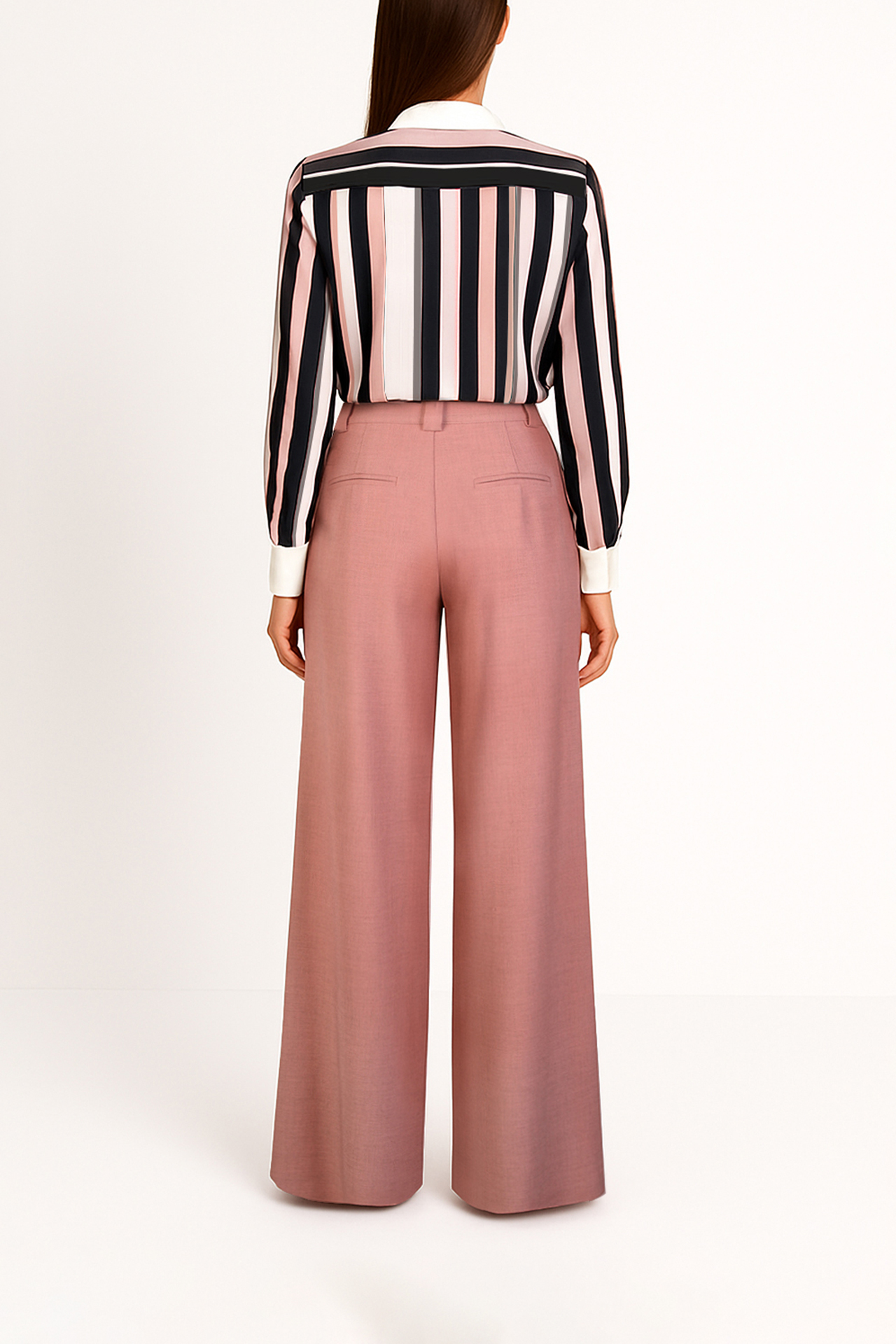 Camisa com Riscas e Tira Rosa - SAHOCO  3