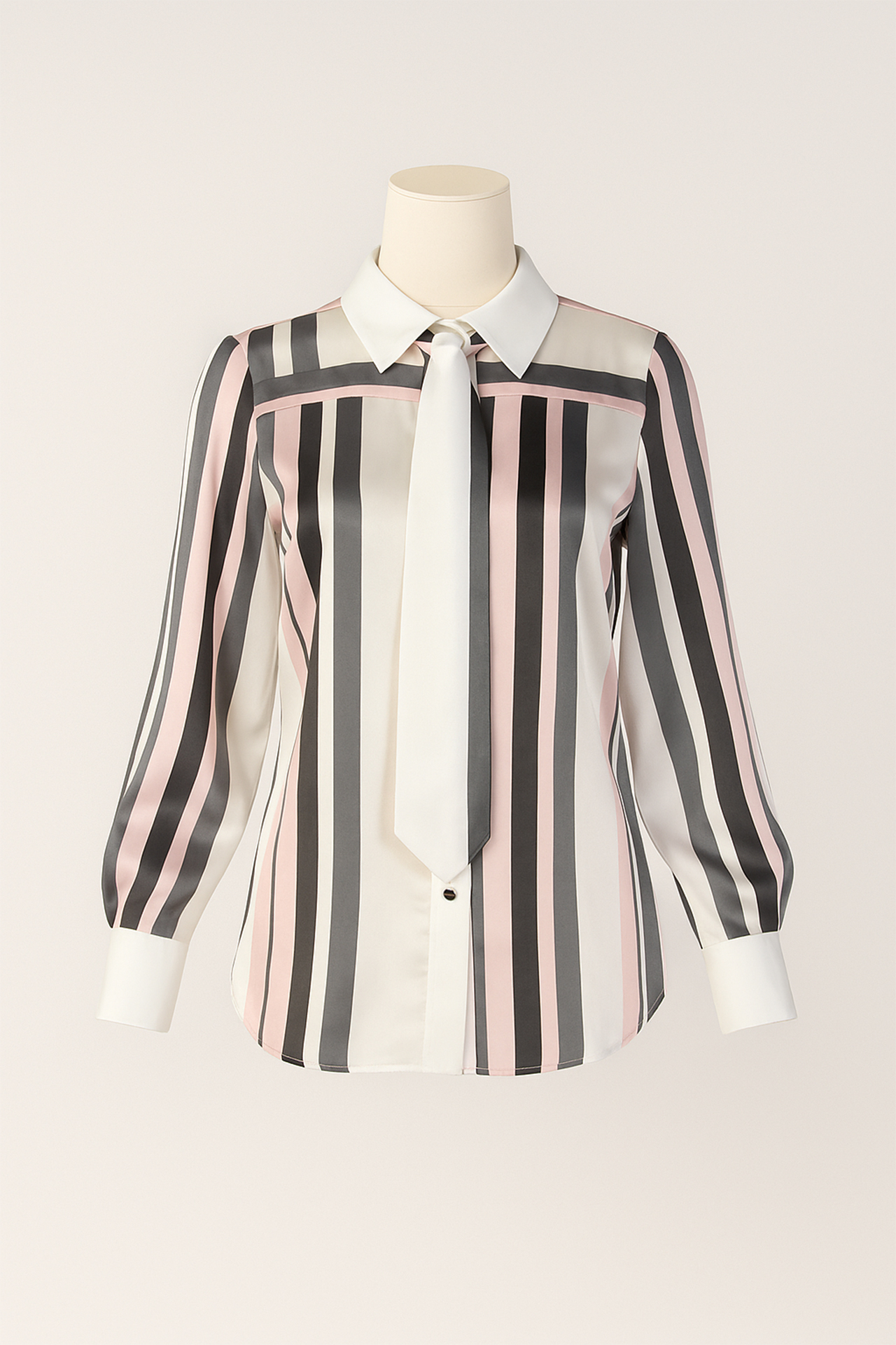 Camisa com Riscas e Tira Rosa - SAHOCO  4