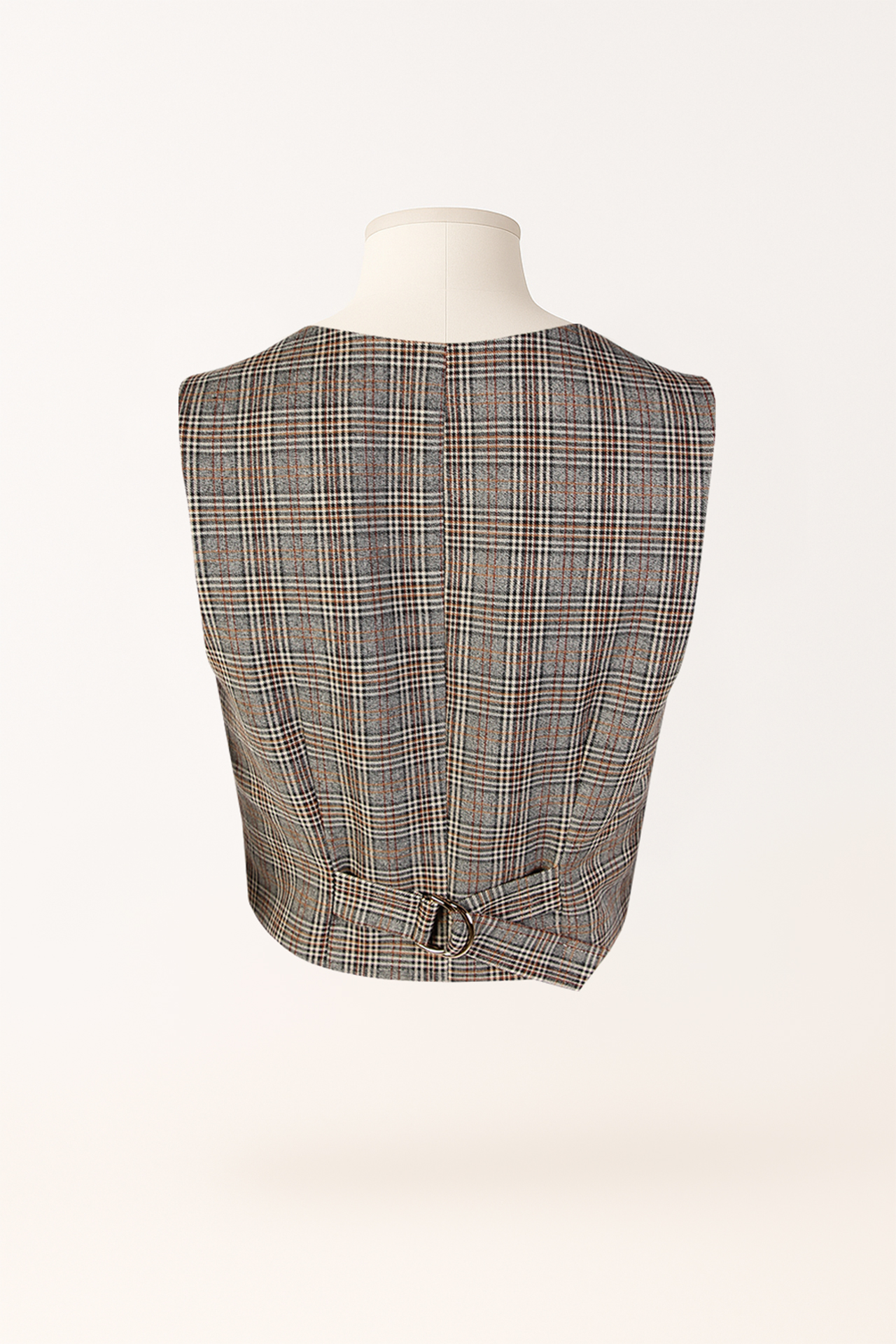 Colete Príncipe de Gales Castanho - SAHOCO  6