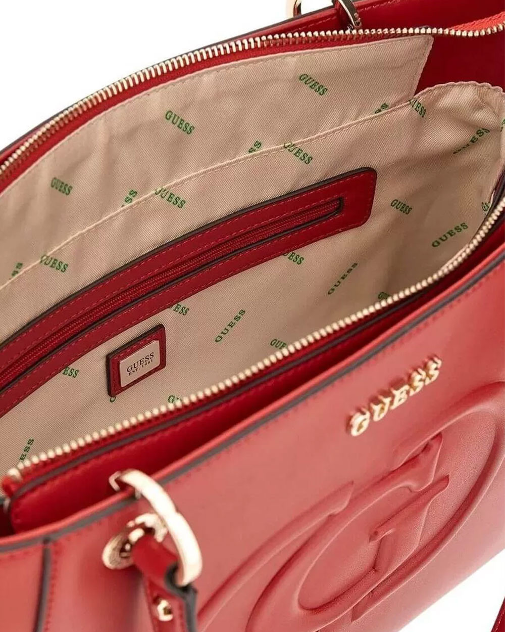 Mala de Ombro MIETTA Vermelho - GUESS 3