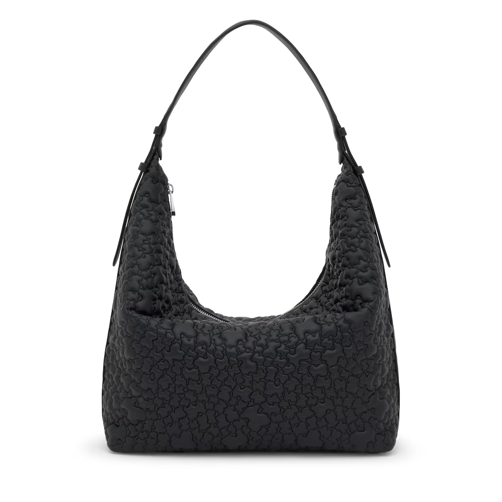 Mala de Ombro Puff Bear Preto - Tous 1