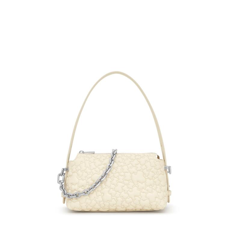 Mala Pequena de Ombro Puffy Bear Creme  - Tous  1