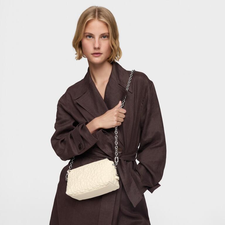 Mala Pequena de Ombro Puffy Bear Creme  - Tous  8