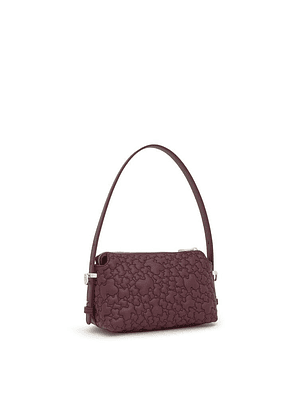 Mala Pequena de Ombro Puffy Bear Bordeaux - Tous 