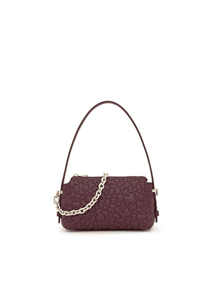Mala Pequena de Ombro Puffy Bear Bordeaux - Tous 