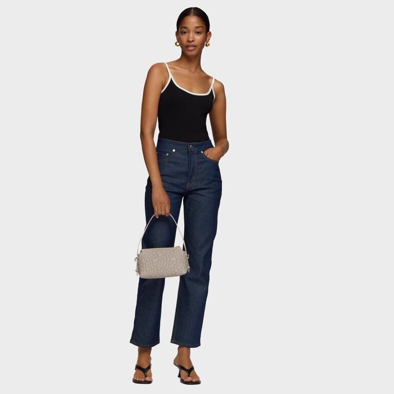 Mala Pequena de Ombro Puffy Bear Taupe - Tous  6