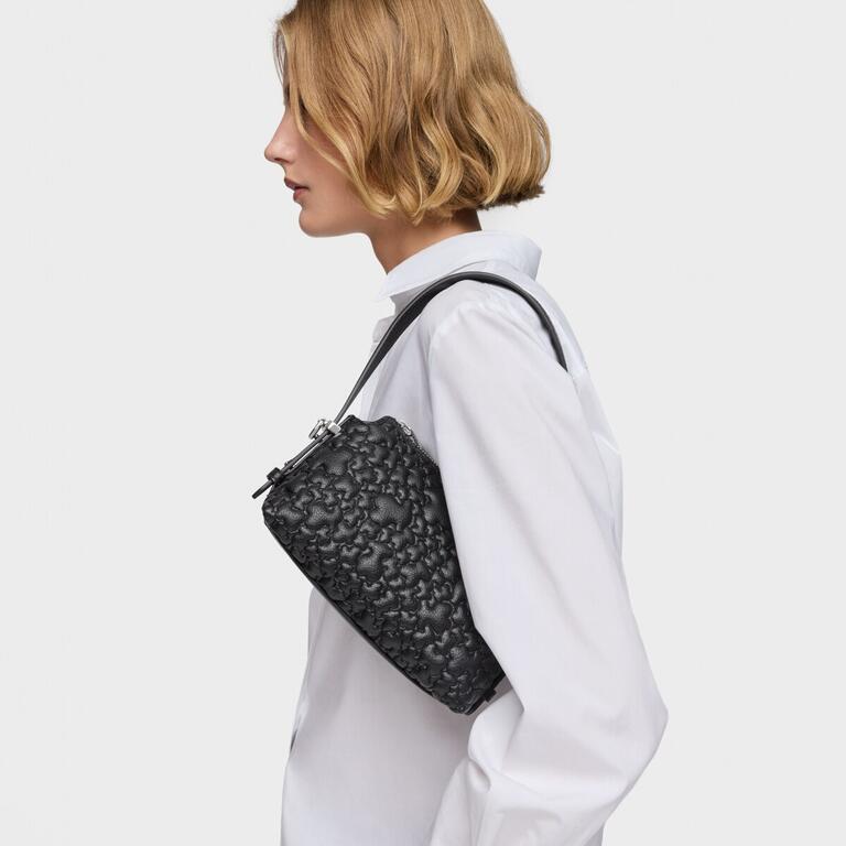 Mala Pequena de Ombro Puffy Bear Preto - Tous 5