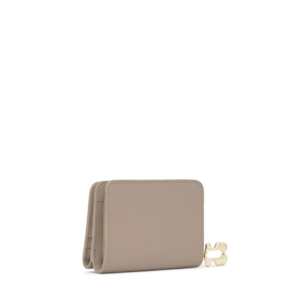 Carteira Pequena FOLD Taupe - Tous  2